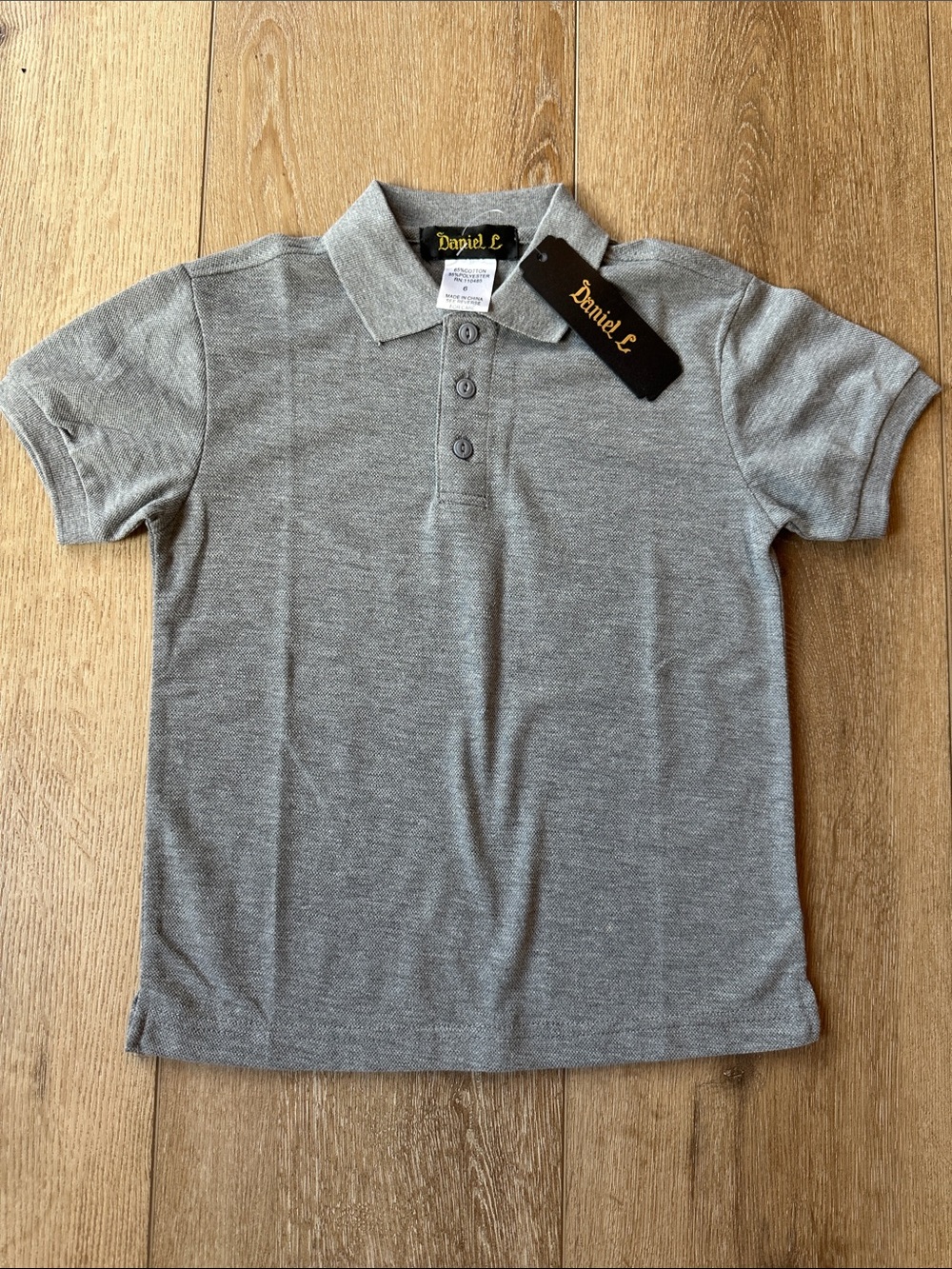 Kids’ Daniel L Gray Short Sleeve Polo Shirt NWT Size 6